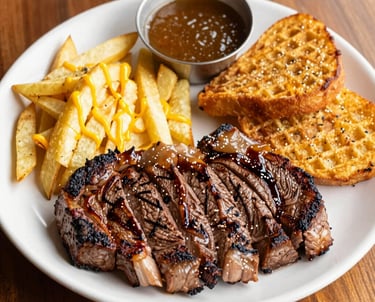A beautifully plated gourmet dinner featuring vibrant seasonal vegetables and a perfectly cooked protein.