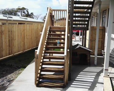 Garden Stairs to deck CHR Builders