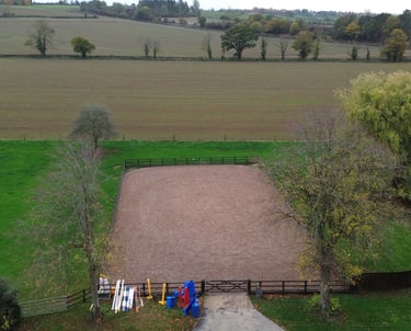 Arena at Lower Souldern Grounds. Oxfordshire
