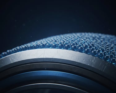 Nanomoleculas de carga positiva en superficie metalica