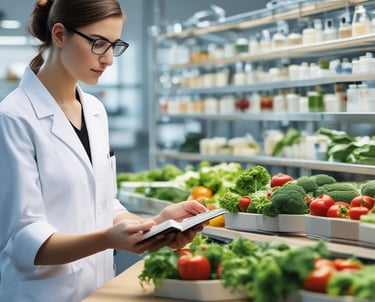 Close-up of specialized animal feed mixes arranged in bowls