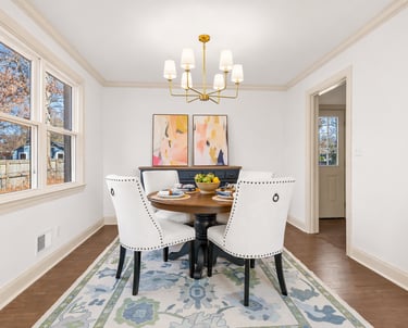 dining area greenville staging house