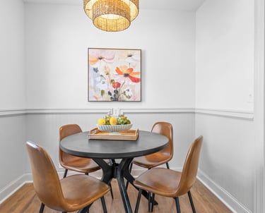 breakfast nook greenville staging house