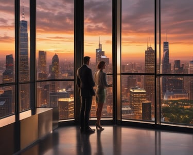 Elegant dark green and gold themed image representing premium consórcio investment.