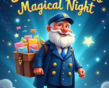 The Dream Mailman's Magical Night children's bedtime book .