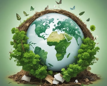 a man riding a skateboard down a street next to tall buildings