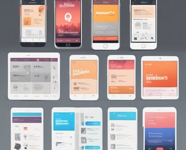 Close-up of a designer sketching app interfaces on paper with a laptop and coffee nearby.