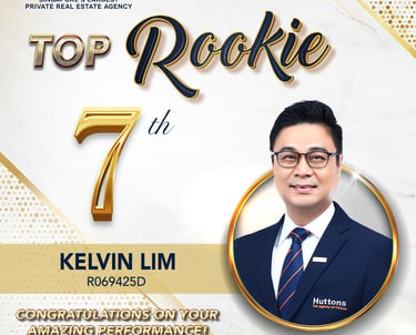 Kelvin Lim of Huttons Real Estate Agency awarded 7th Top Rookie for December 2024 performance.