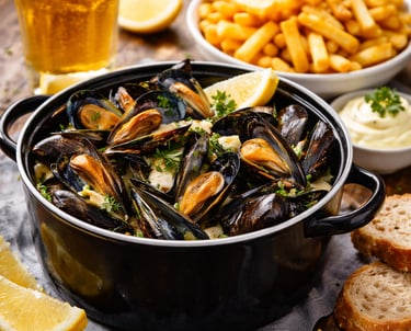 Moules Frites a Banyuls Sur Mer