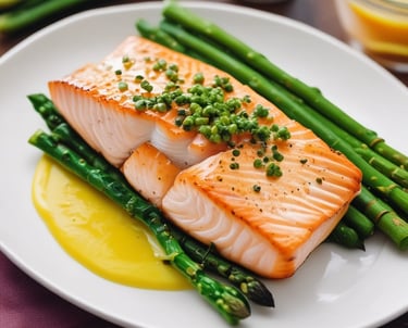 A personal chef plating a colorful gourmet dish in a modern kitchen.