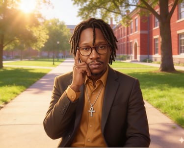 From Slavery To Mastery-writer-Hype Man Aij-thinking on campus