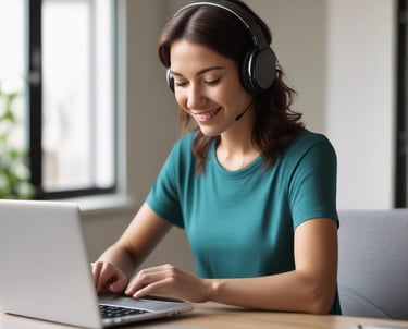 A friendly teacher engaging with students during a live Zoom English class.