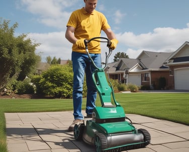 A warm, inviting workspace with creative tools and natural light streaming through a window.