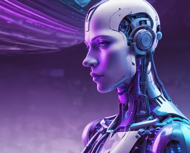 Automated marketing dashboard showing AI-driven campaign analytics.