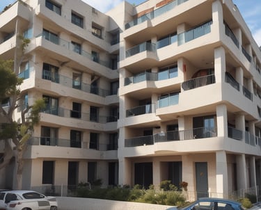 A skilled painter applying a smooth finish on a residential building wall.