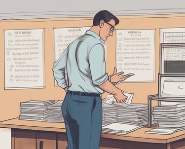 A sophisticated timeline blending education and career milestones with digital marketing icons.