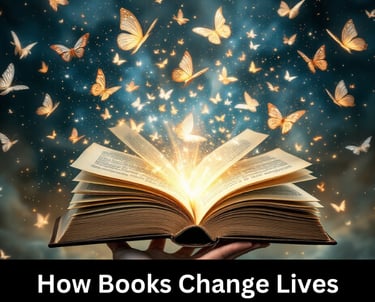 A person reading a book with a lightbulb above their head symbolizing an idea.