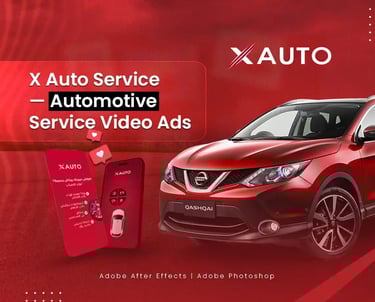 X Auto Service automotive maintenance video ads and social media campaign by iBBo Studio