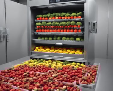 A colorful assortment of natural fruit and vegetable powders.