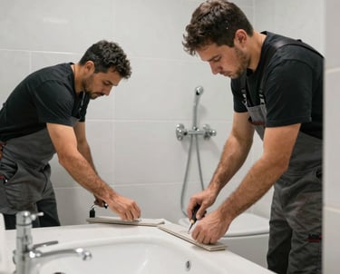 Behind-the-scenes photo of a warm Scandinavian-style restaurant social media content planning session.