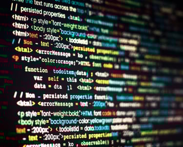 Image of a coding language