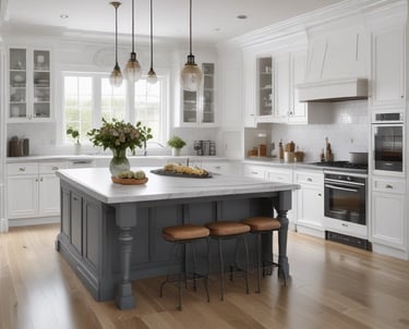 Luxurious modern interior shining brightly after a professional cleaning service.