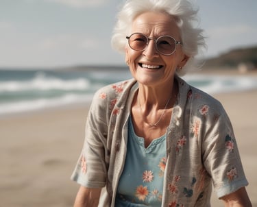 A caring therapist applying K laser therapy to a patient's shoulder in a bright, modern clinic room.