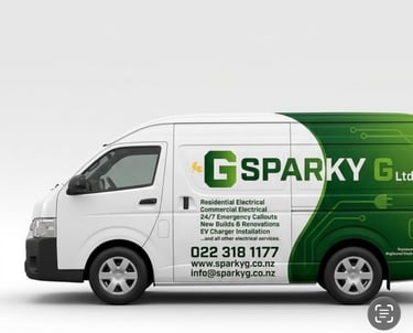 Sparky G ltd work van electrician Emergency fast response full fuel tanks all times fast service