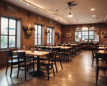 A commercial building in New Britain with pest control barriers being applied.