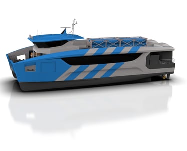 Battery Hydrogen Ferry for 200 passengers.