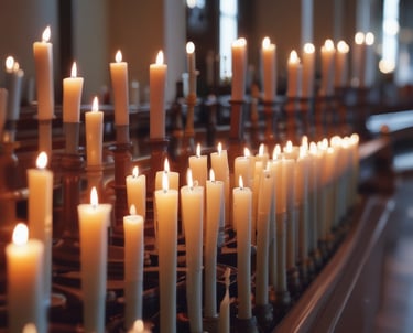 Dr. Patricia Pope warmly greeting a family at the funeral home entrance.