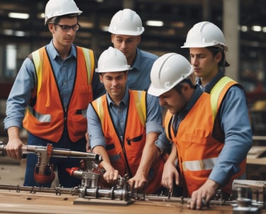 A large telecommunications tower is equipped with numerous antennas and satellite dishes. The structure is complex, with cables and metal components extending outward, set against a background of partly cloudy skies.