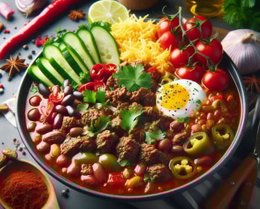 Chili de Carne Moída com Feijão da VidaFit&Receitas  Deixe-se levar por uma explosão de sabores reco