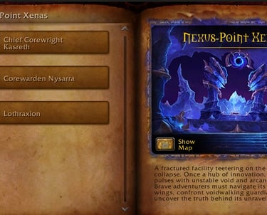 Nexus Point Xenas, wow, midnight, wowprimer, midnight mythic season1