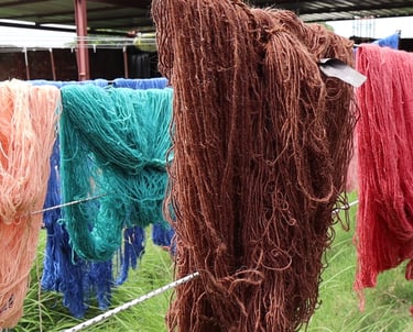 Post Dye Yarn Drying Process