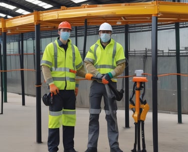 a table topped with lots of different types of tools