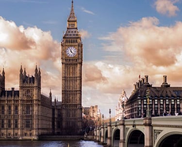 London, Big Ben and the Thames
