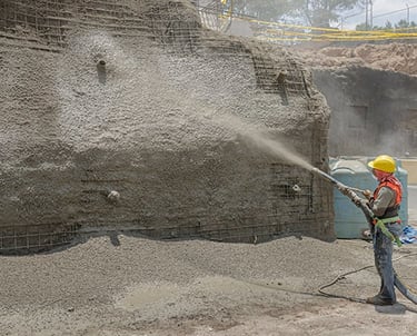 Leading shotcreting contractors in Bangalore, delivering quality services with experienced professio