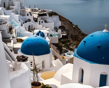 Fira town in Santorini