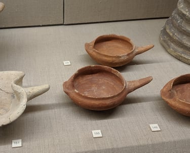 Pottery in the Thera archeological Museum