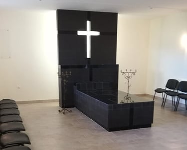 Kauno Domeikavos Lietuvos Kankinių bažnyčios šarvojimo salė