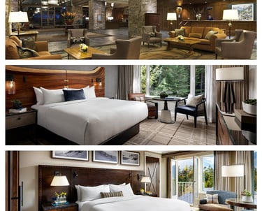 Fairmont Chateau Whistler hotel furniture for lobby and bedroom