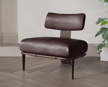 leather lounge chair