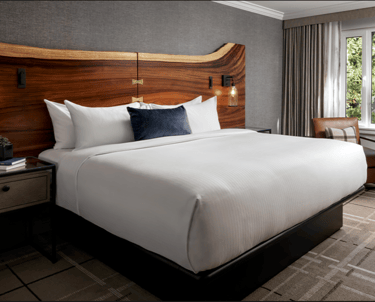 Customized naturel wood king headboards