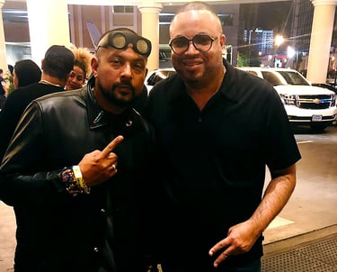 Sean Paul standing next to Rico Sanchez in Las Vegas, Nevada