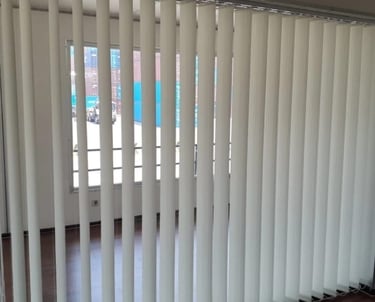 a room with a sliding glass door and a sliding glass door
