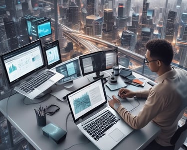 man in black crew neck t-shirt wearing black sunglasses holding black smartphone