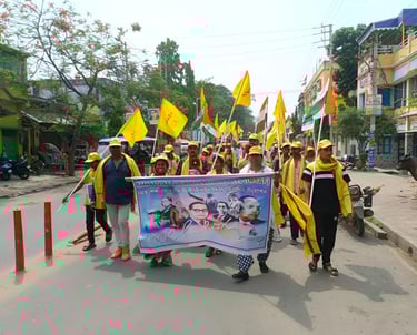 On 14th April 2025, INSAF in Sainthia Town pays deep respect and gratitude on Ambedkar Jayanti.