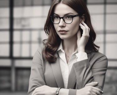 woman wearing black scoop-neck long-sleeved shirt