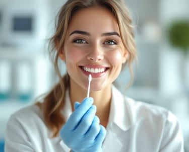 Autoptrlievo salivare con cotton Swab